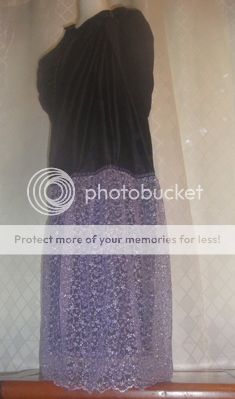 Black/Purple Silk Occasion Sling Black Silk