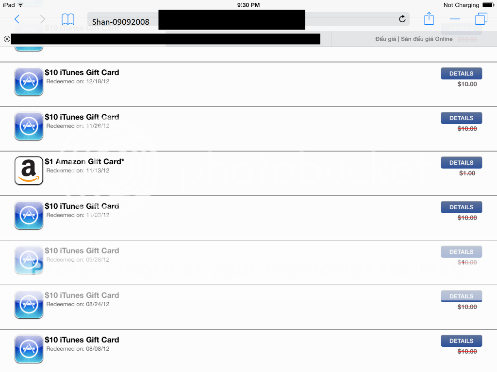 Gift Code iTunes 10$ - 2