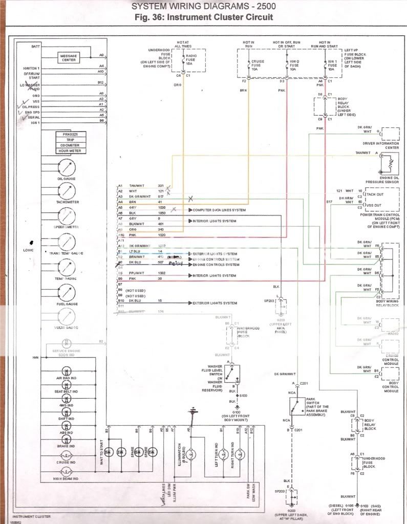 2012 Chevy Truck Cluster Wiring