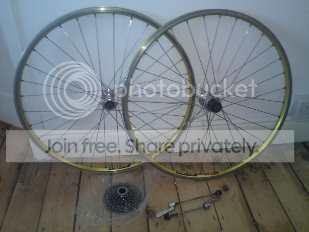 Roue arrière 29 pouces Mavic XM824D, moyeu Shimano FH-TX505, freins à